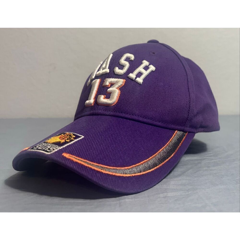 Phoenix Suns Steve Nash Hat Cap Embroidery Strap Back Purple NBA Elevation
